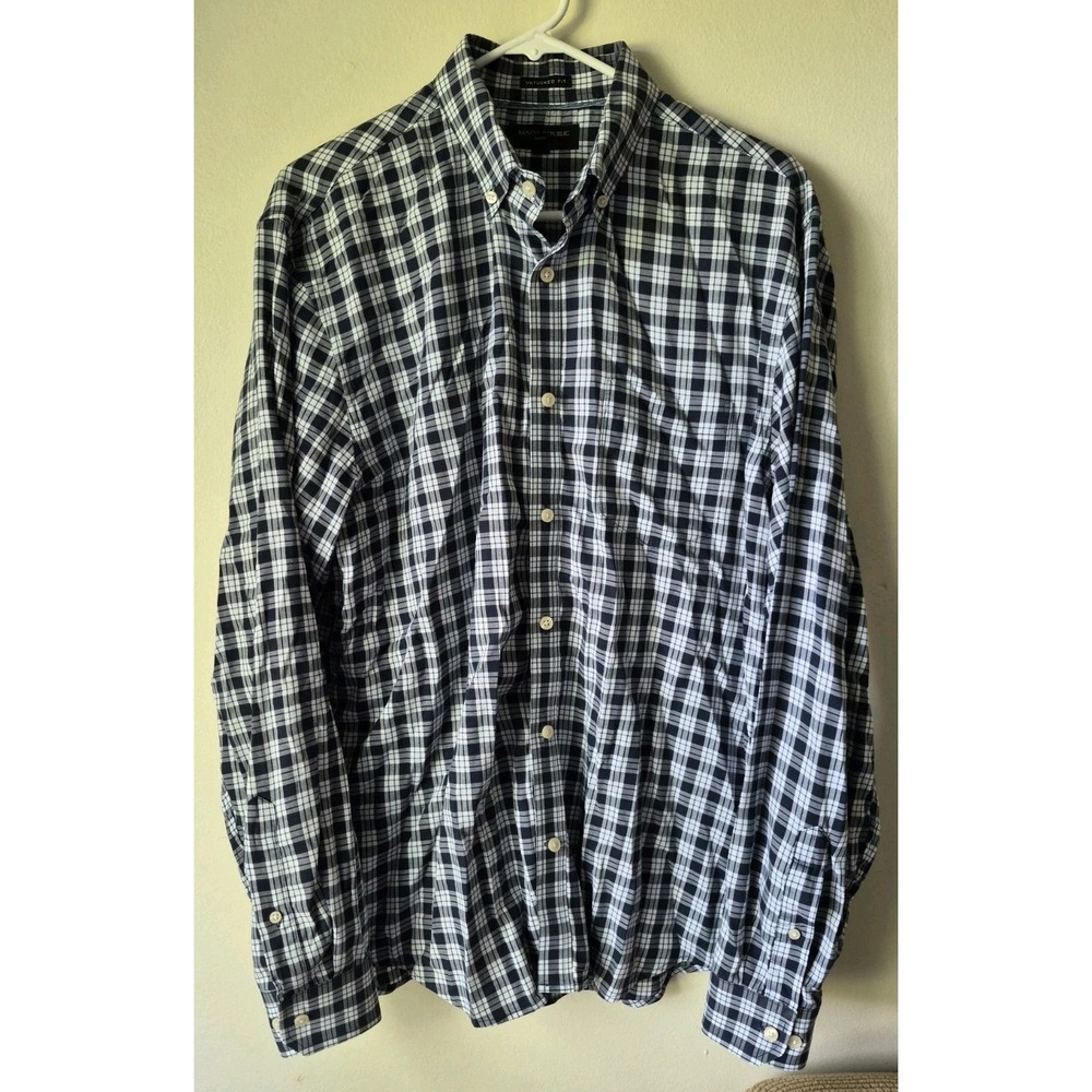 Banana Republic Untucked Fit Men's Oxford 100% Cotton Button Down